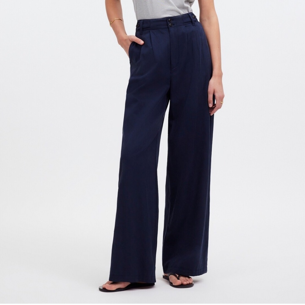 Madewell The Harlow Wide-Leg Pant Deep Indigo 4P